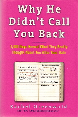 book jacket for Why He Didn't Call You Back by Rachel Greenwald.