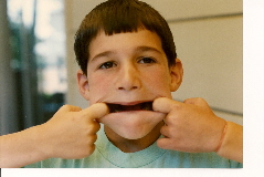 Peter the middle-aged kid: Not quite an angel. c 1989 B.F. Newhall.