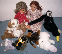 American-girl-doll-stuff animals We are down from 43 stuffed animals to a dozen or so. These are some of Christina's.