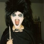 Christina Newhall Halloween vampire. Photo by Barbara Falconer Newhall