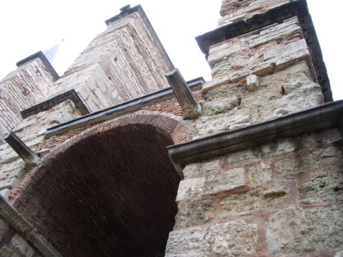 Exterior walls of the ancient Hagia Sohia basilica of Istanbul. Photo by Barbara Newhall