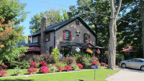 It's no Airbnb, but rather a real Bed and Breakfast, cluttered but clean and cozy. Candlewyck House, Pentwater, MI. Photo by Barbara Newhall