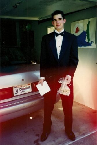 Teenaged boy in tux ready for prom. Photo by BF Newhall
