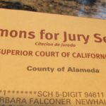 Barbara Falconer Newhall was summoned for jury duty.. Photo by Barbara Newhall