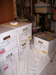 Five of the 28 boxes. c 2009 B.F. Newhal