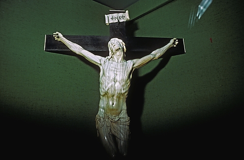 religious art. Crucifixion Daniel Faust (American, born 1956) Date: 1984 Medium: Silver dye bleach print