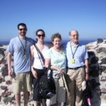 newhall family on greek island of santorini. Photo by BF newhall