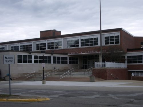 Seaholm High School Birmingham Michigan exterior. photo by BF Newhall
