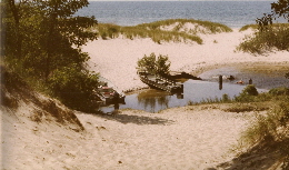 a little beach on lake michigan. photo by Barbara Newhall