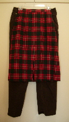 My size 10 virgin wool Pendleton skirt from Pendleton Woolen Mills, Portland, Oregon, circa 1958 -- and my 21st century Charter Club low-waist jeans from Macy's, size 10 petite.