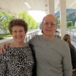 Jon and Barbara Newhall at Getty Museum tram, 2012. Photo by Christina Newhall