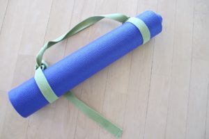 Yoga mat and yoga strap. Photos by BF Newhall.