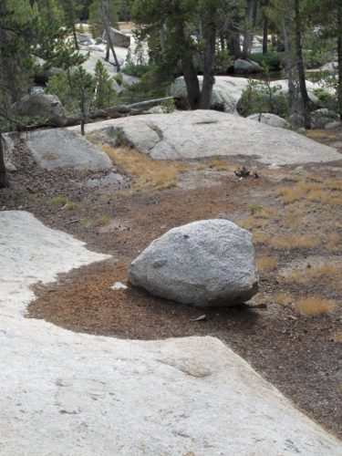 A lone rock at Yosemite. Photo by BF Newhall