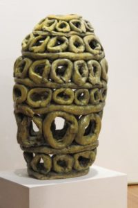 Ted Fullwood's ceramic vase, "Yolk 2010"  Photo by BF Newhall