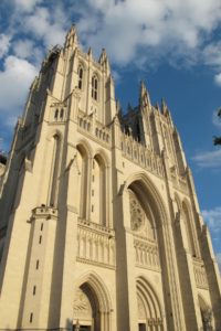 Facade of the National Cathedral, Washington, DC. Photo by BF Newhall