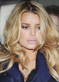 Jessica Simpson with puffy lips