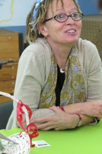 Anne LaMott, author of "Help, Thanks, Wow," signs books at Montclair Presbyterian Church, Oakland, CA, November 2012. Photo by BF Newhall