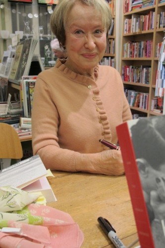 Marilyn Yalom signed her book, "How the French Invented Love," at Mrs. Dalloway's bookstore in Berkeley, CA. Photo by BF Newhall