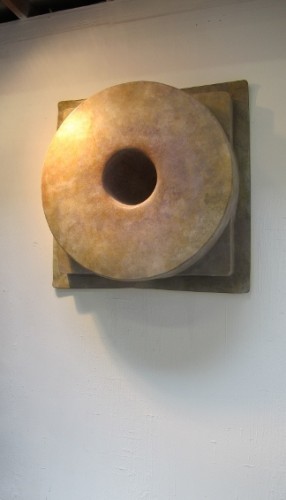 Doughtut-shaped wall sculpture by Curtis H. Arima. Photo by BF Newhall