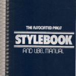 The blue and white cover the 1992 Associated Press Stylebook and Libel Manual.