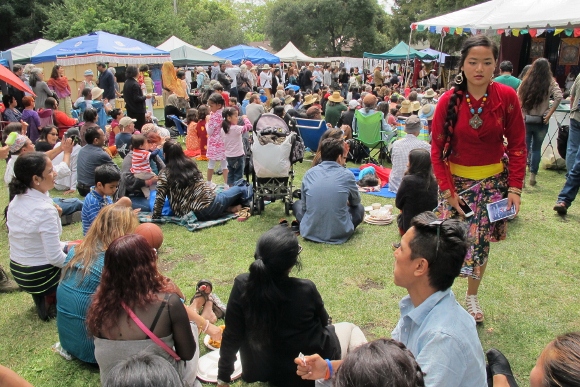 Hundreds of people at the Himalayan Fair 2014 gathered for music, dance, food and handmade crafts. Photo by BF Newhall