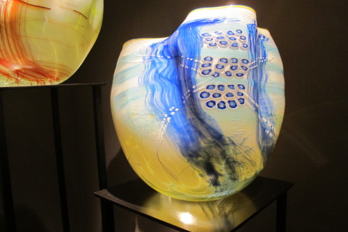 Glass bowl by Dale Chihuly from his early Basket series. Photo by Barbara Newhall