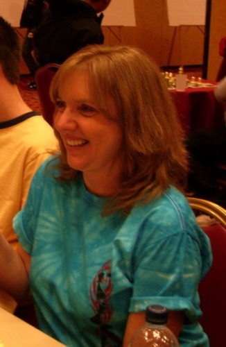 Cindy Newhall Weyant National Open chess tournament, Las Vegas, June 2010. With Newhall family. Photo by Barbara Newhall