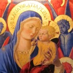 Copy of a painting of Madonna and Child by Benozzo Gozzoli, 1420-1497. Photo by Barbara Falconer Newhall