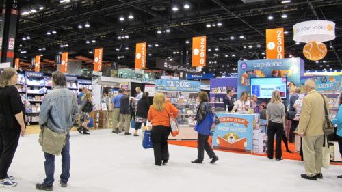 The exhibit hall of BookExpo America 2016 at McCormick Place, Chicago, Illinois. Photo by Barbara Newhall