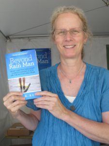 The Bay Area Book Festival was held June 4 & 5, 2016 in the streets and indoor venues of downtown Berkeley, California. Literary Lane. Anne K. Ross and her book about autism, "Beyond Rain Man."