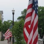 patriotic holiday gifts might include an American flag like this one in Pentwater, MI. Photo by Barbara Newhall