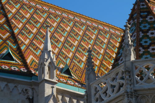 The roof of Budapest's Matthias Church was added in the late 19th century. Photo by Barbara Newhall