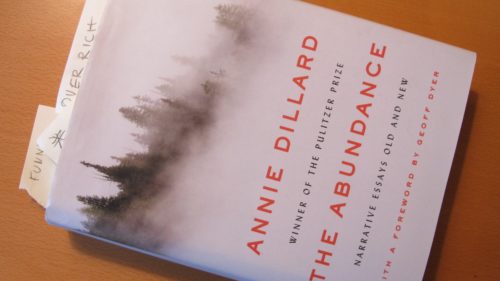 A well-read copy of"The Abundance" by Annie Dillard. Photo by Barbara Newhall