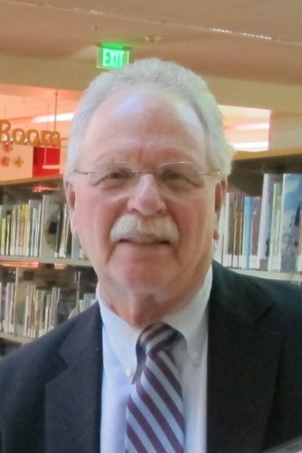Author and poet Robert Aquinas McNally at the Walnut Creek Library Foundation's Authors Gala, 2018. Photo by Jon Newhall