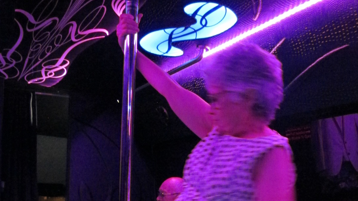 I'm boring. But I haven't always been. old-woman-pole-dancing