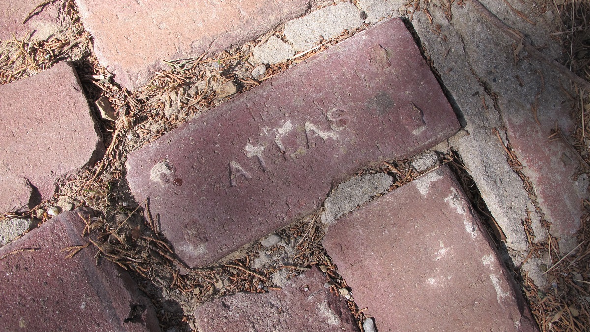 antique bricks from the Atlas-Paving-Brick-Company-San-Francisco