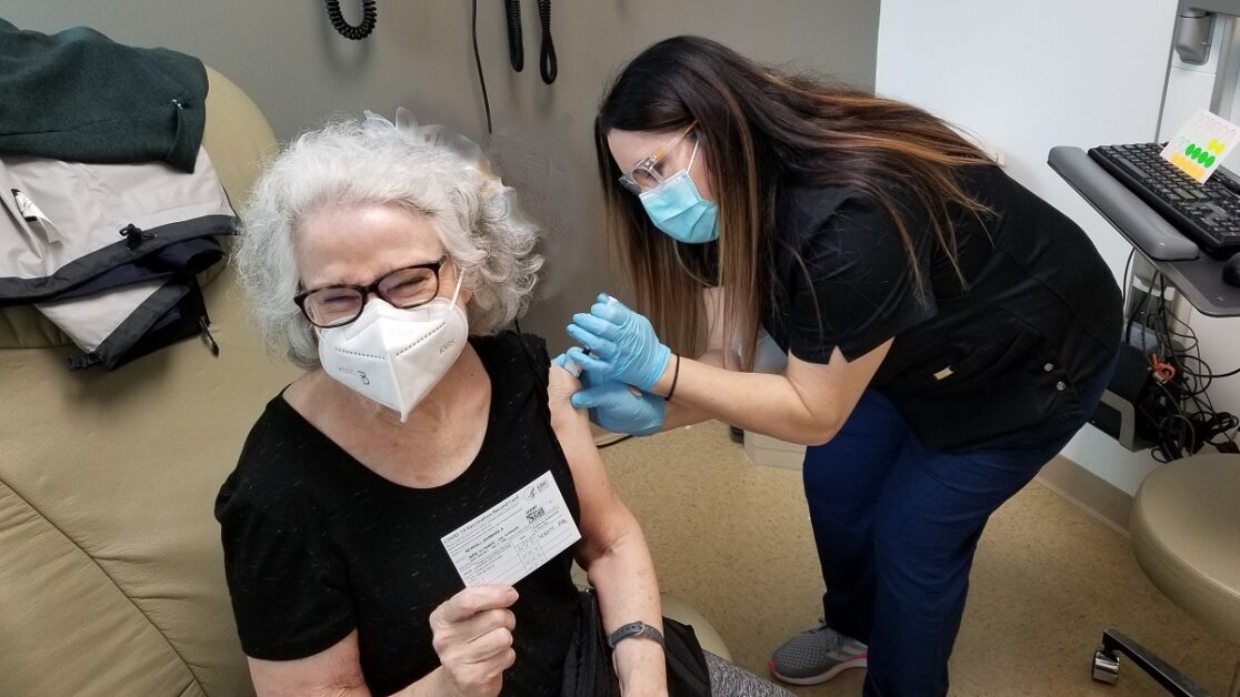 we got our shots 79-year-old-gets-moderna-vaccine
