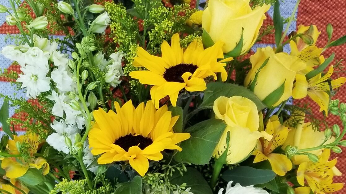 sunflower-condolence send flowers