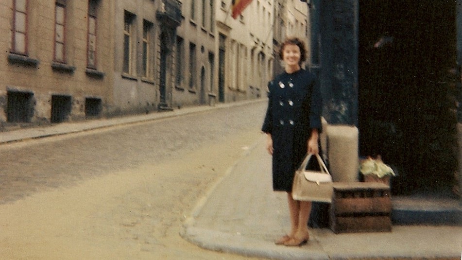 An adventurous young Barbara-ann-Falconer traveled to germany