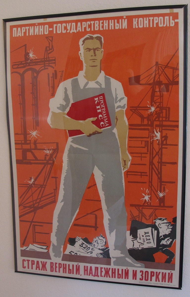 with no husband to complain, i can display my soviet-era-poster