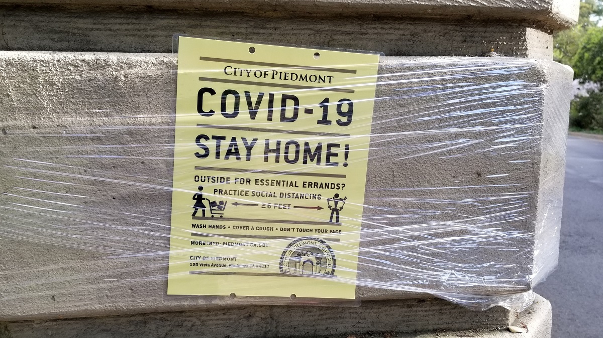Sheltering at home revisited: the virus arrives covid-19-warning