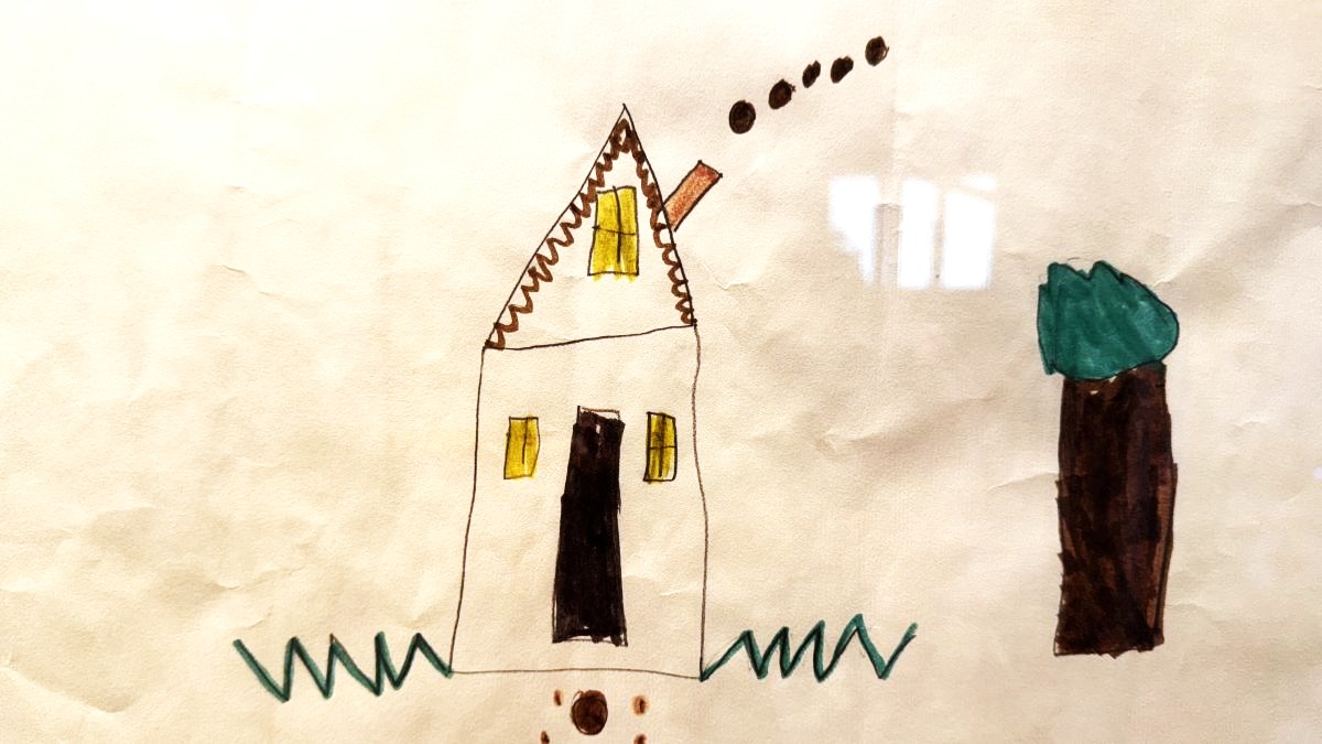 i like my past it's a keeper little-boys-drawing-of-home